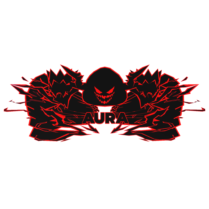 Cartoony Red Hood Aura Dragon Wings Combo