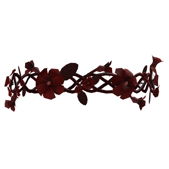 Red Flower Crown Tiara