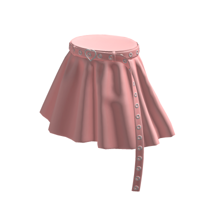 Skirt w/ Oversized Belt (Pink) thumbnail