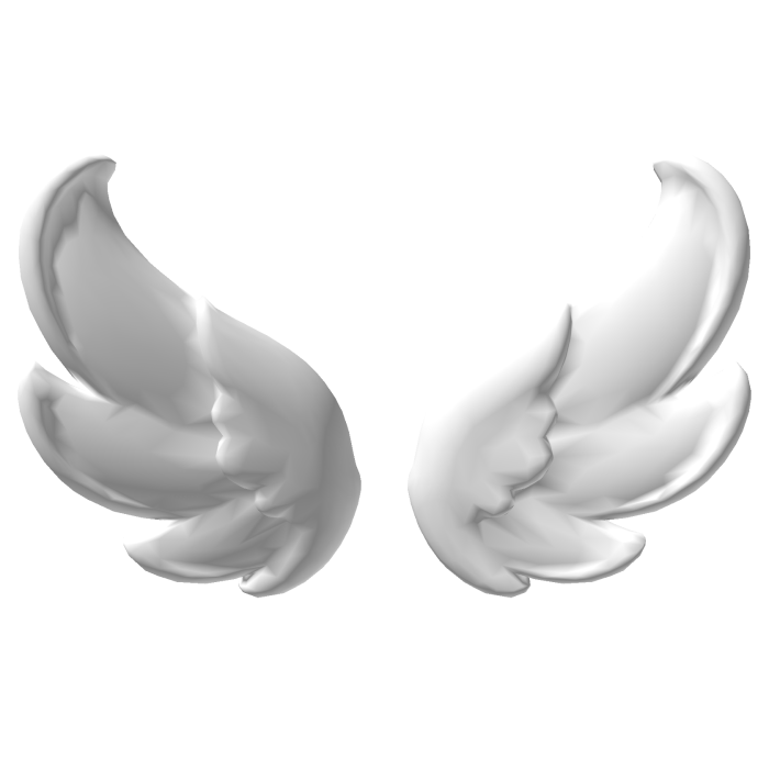 Cute White Small Angel Wings