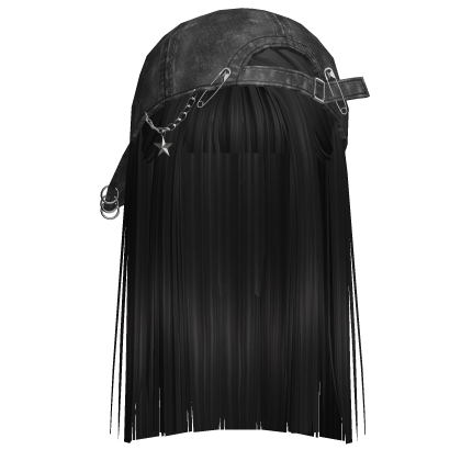 Straight Y2K Black Hair Roblox item