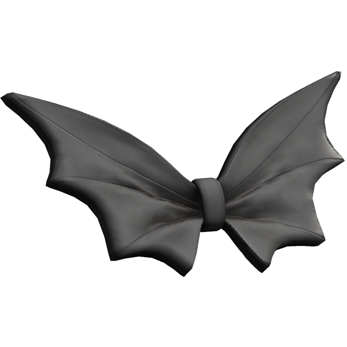 Cutesy Grunge Alt Gothic Bat Hair Clip Grey