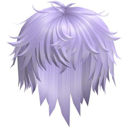 Purple Fluffy Messy Hair Roblox item