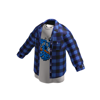 ✨Oversized blue plaid dress shirt jacket