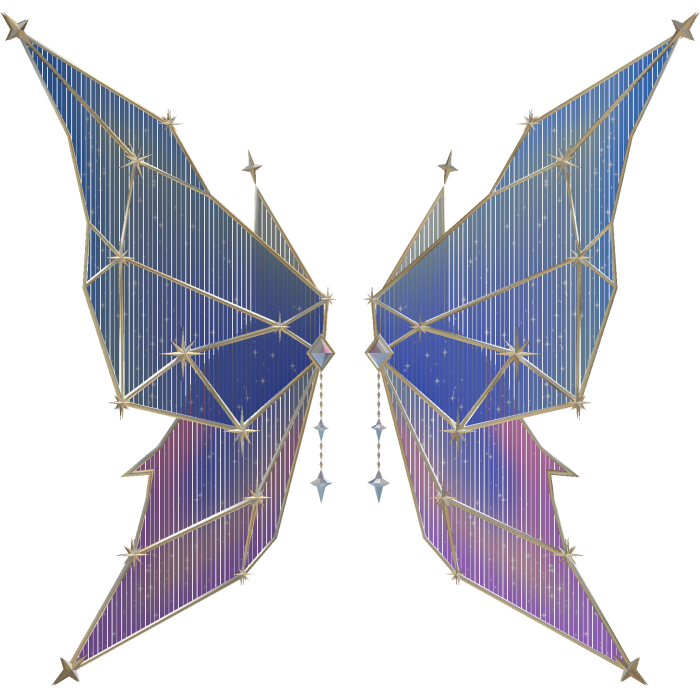 Celestial Constellation Wings (Pastel Opal)