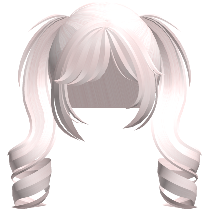 sweet dolly princess curled pigtails light pink Roblox item