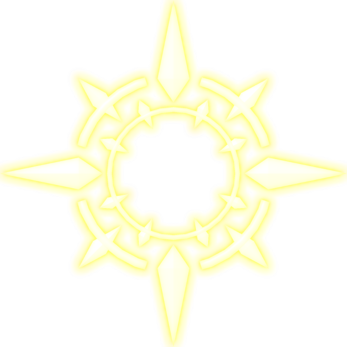 Emissive Gold Glowing Neon Angel Halo