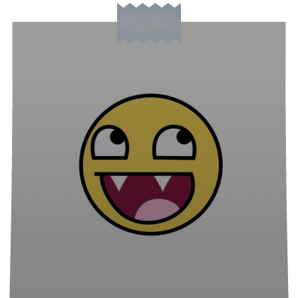 :D Y2K 2000s Classic Emo Face Emoji Sticky Note Roblox item