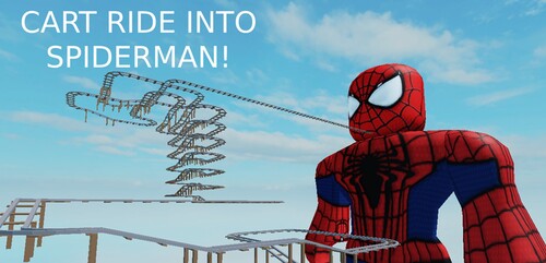 Cart Ride Into Spider-Man Spiderman