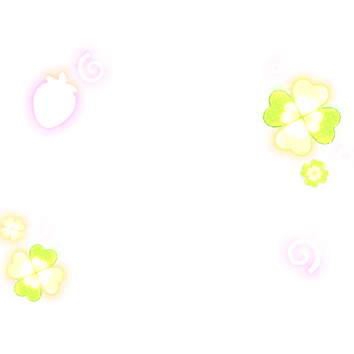 (GLOWING) 🍀 igari clover cutie floating stickers