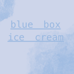 Blue box ice cream
