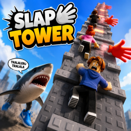 slap tower of BRAINROTS!! (free slap glove)
