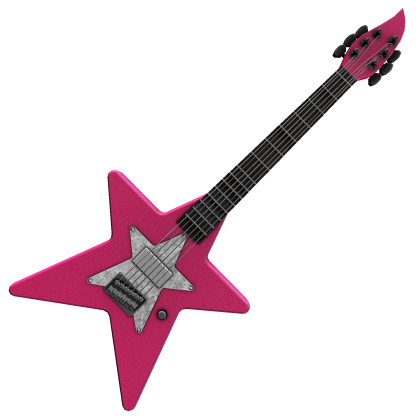 Rockstar Pink Star Guitar thumbnail