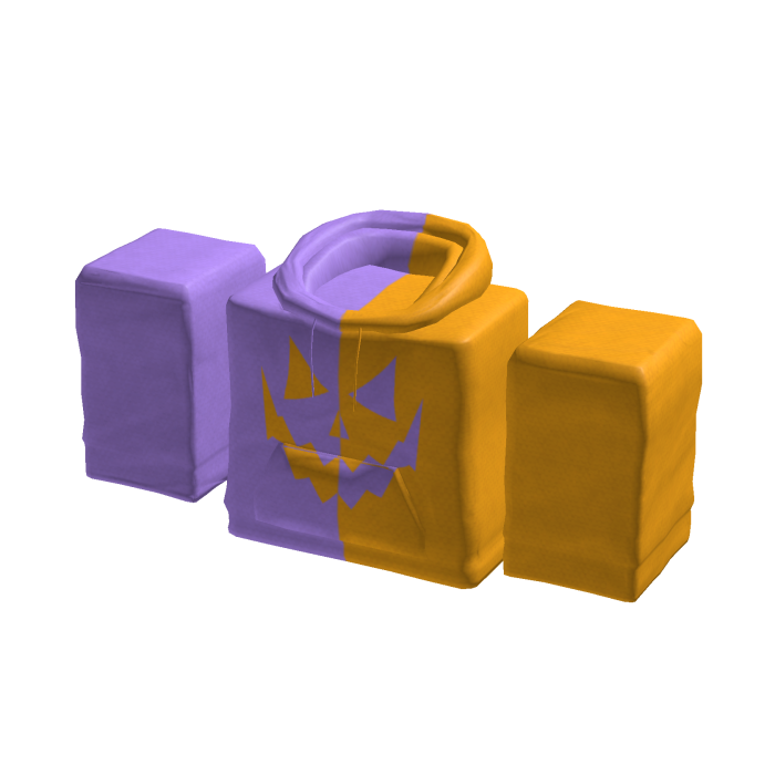 Gold and Light Purple Halloween Hoodie