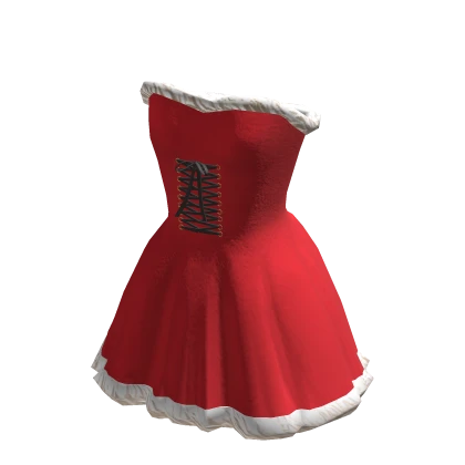 Festive Red Christmas Dress With Corset | Roblox Item Festive Red Christmas Dress With Corset | Roblox Item