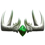Peridot Emerald-Stone Ivy Antler-Crown