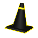 Yellow Neon Void Traffic Cone