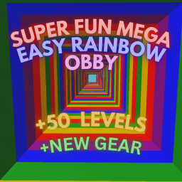 ⭐🌈Super Fun Mega Easy Rainbow Obby🌈⭐