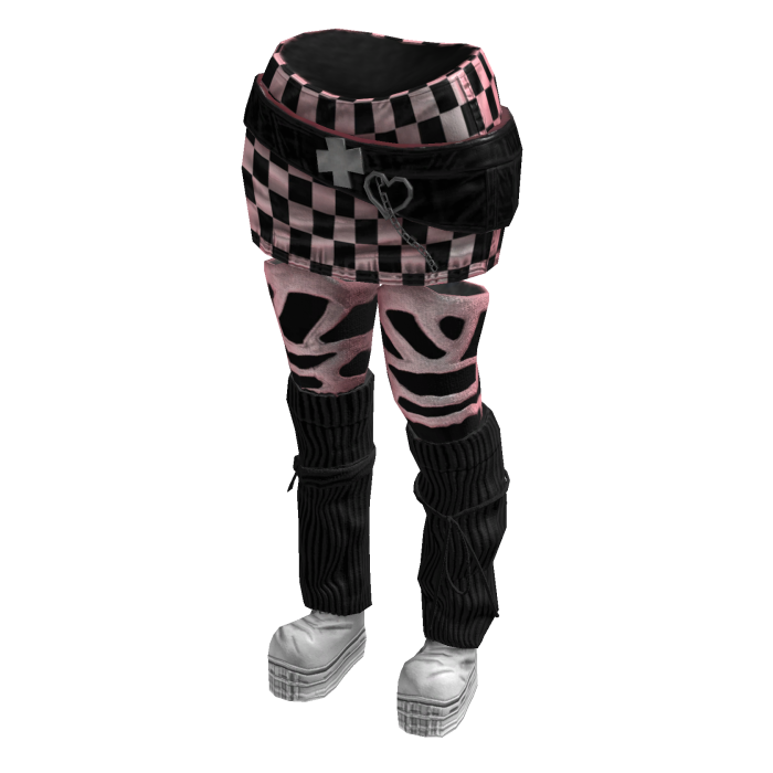 Chic Sporty Ura - Hara Skirt (Pink Black)