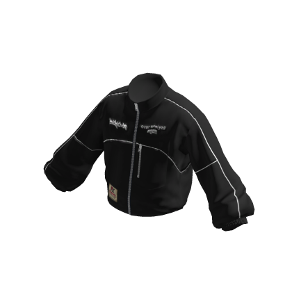 💗Y2K SPORTS WINDBREAKER JACKET_BLACK thumbnail