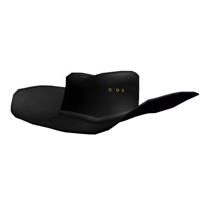 A western black cowboy hat