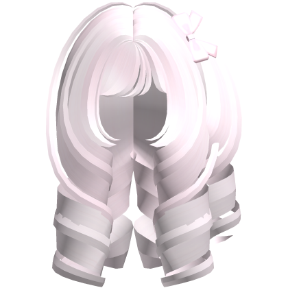 pastel pink kawaii dolly lolita curls w bow Roblox item