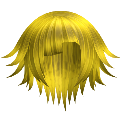 >_0 Yellow Long Spiky VKei Emo Hair 5. 