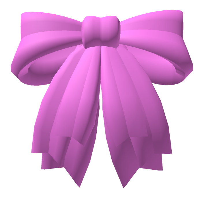 Pink hair bow