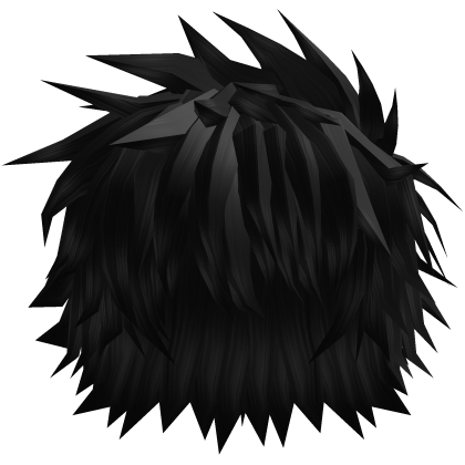 Black Spiky Messy Scene Anime Emo Hair