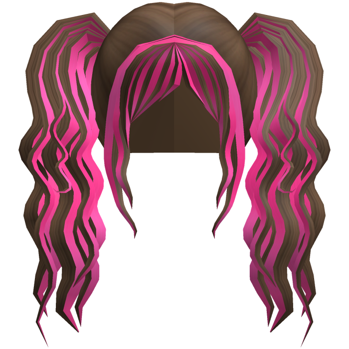 Cute Scene Gyaru Pigtails Long Wavy Brown Pink