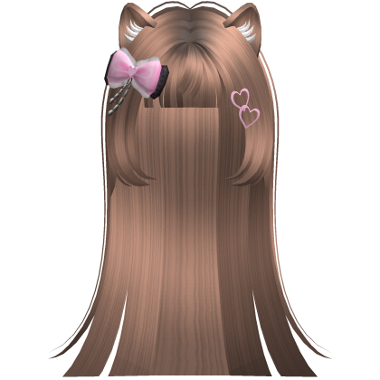 Mocha Brown Cute Moe Kitty Cat Hair