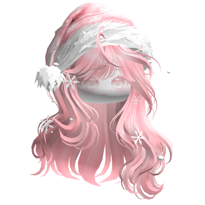 Christmas Waves w/Santa Hat (Pink)