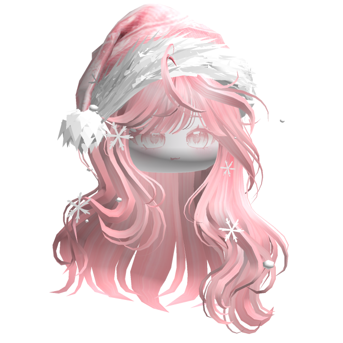 Christmas Waves w/Santa Hat (Pink)
