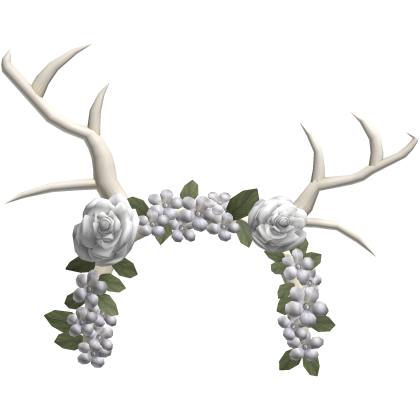 White Flower Deer Antlers