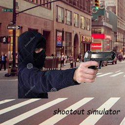 have a shootout with the police