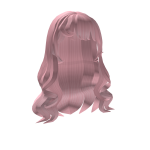 Pink Long Wavy Hair