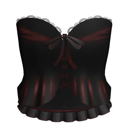 Red Gothic Ruffled Bow Dress Roblox item