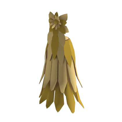 Golden flower garden gala dress thumbnail