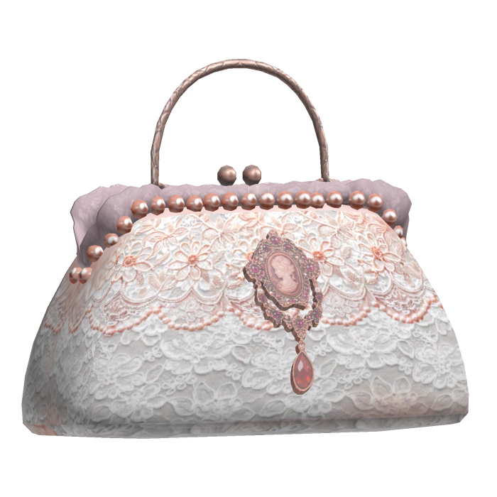 elegant victorian mini bag pink amethyst 