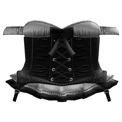 Emo corset - black and white