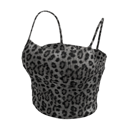 white leopard stylish y2k cute camisole tank top thumbnail