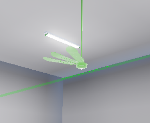Wobbly ceiling fans room (For make videos) screenshot 4