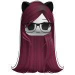 Long Silky Kitty Hair W/ Moe Face (Berry)
