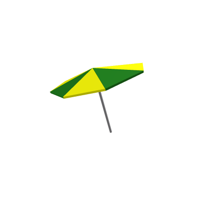 Paraguas Amarillo Y Verde