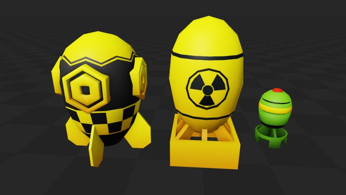 Low Poly Bombs & Nukes preview 1