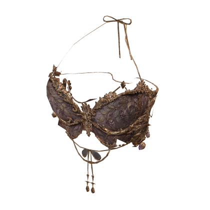 🦋 Royal Antique Thorn Y2K Butterfly Corset Top