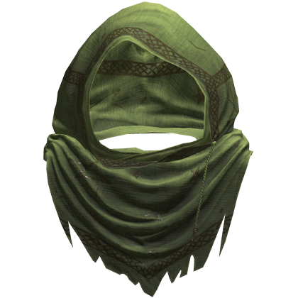 Green Sorcerer Distressed Rune Hood