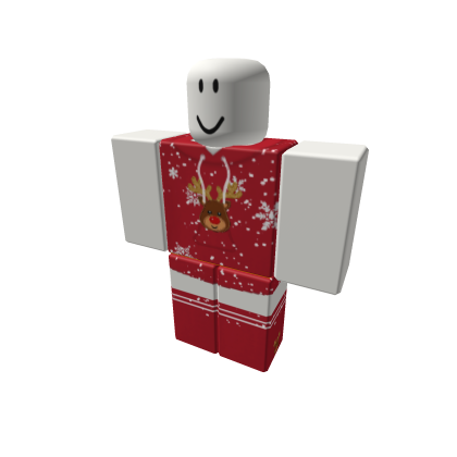 #seasonal oversized comfy red reindeer hoodie thumbnail
