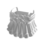 Cute White Ruffled Babydoll Dress with Bow