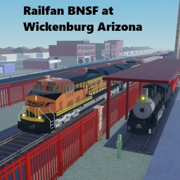 Railfan BNSF at Wickenburg Arizona icon